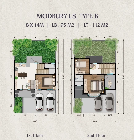 Floor plan for MODBURY L8 TYPE B