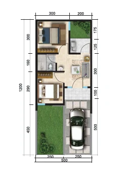 Floor plan for LIVISTONA 1