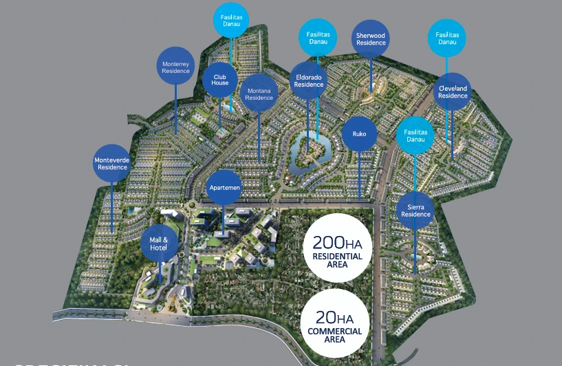 Monteverde Residence Masterplan - CitraLand Cibubur